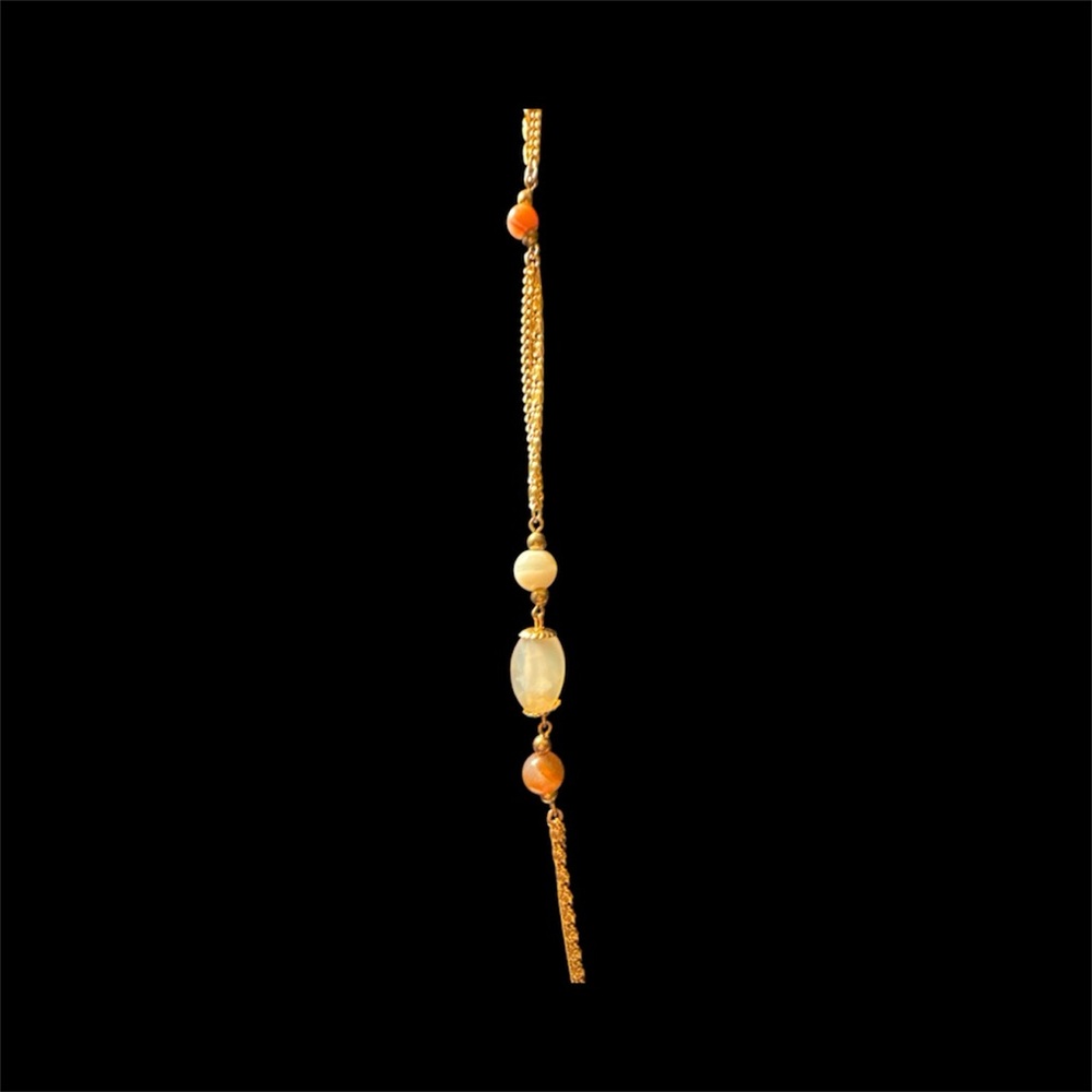 Vintage Estate agate Muti - colored Stone beads necklace - Picture 5 of 5